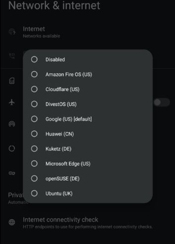 DivestOS; Settings > Network & internet